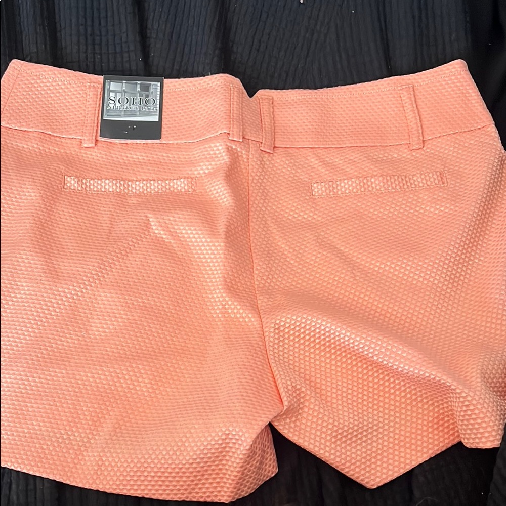 Soho Apparel Pink High Waist Shorts - Picture 4 of 4